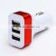 3 in 1 micro usb car adapter with 3 usb port socket,super fast phone car power adapter for ipad,multi car adapter for tablet