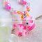 colorful beads finger ring designs for girls custom charm bracelet kids necklace