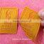 Delicate 3D effect cloth/felt silicone rubber patch for bags