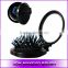 Hot Sale Black Pocket Mirrow with Massage Hair Brush Comb