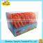 Logo printed different hand make long stick delicious orange lollipop