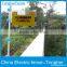 Home Security electric fence System In Use Warning Yard Fence Post Signs Lot