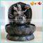 Black colour Fengshui india Buddha water fountain with light