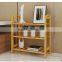 Japanese style bamboo wooden shoes rack