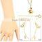 gold cross tiny zircon charms bracelet multi strand colorful thread gold chain bracelet