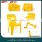 Plastic outdoor chair with arm