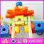 2016 new design kids changeable wooden nut toy,diy children wooden nut toy W03C021