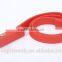 High quality 2 in 1 long silicon car charger with USB port 2.1A output apply to android for mobile