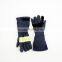 Navy blue fire retardant Cotton fabric safety firefighting gloves