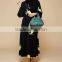 high fashion muslim dress Hijab Abaya Fashion Black Wide Sleeve Printed Abaya