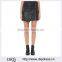 Customized Lady's Apparel Zip Pockets Fashion Newest Leather Mini Skirt(DQM014S)