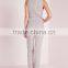 grey stitch detail sleeveless jumpsuit fashion new design