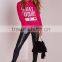 MGOO Custom Design Ladies Christmas Sweater Knitwear Women Diy Crop Jumper With Split Side Pink