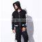 MSW0002 New American tide brand men WHITE sleeve zipper hooded printing men's sweater