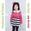 2015 new model pink flower girl dress with rabbit decoration