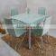 2016 High Quality Popular New Modern Design Glass Expandable Dining Set