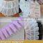 Double Layer Mesh Ruffled Ribbon Trim for Skirt Decoration 5 cm Wide 10 Colors for Choice