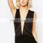 Ladies Sexy Crossover Gold Body Belly Waist Chain Bikini Beach Harness Necklace
