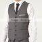 High quality vest waistcoat Men's designer V-Neck buttoned waistcoat Formal business waistcoat Polyester Customized waiter vests