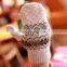 2016 Wholesale Warm Ladies Knitted Winter Gloves For Girls