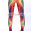 2016 Baiyimo Bulk 86% Nylon 14% Lycra Sexy Women 3D Print Multicolor Stretch Pant Yoga Leggings