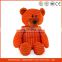 chubby plush orange fabric fat bear