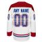 2016 Montreal Canadiens Embroidered White Premier Away Custom Jersey