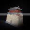 Custom plexiglass acrylic plastic high profile three GuanXiong town building model