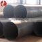 black steel spiral welded pipe beveled end