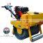 Road compact roller machine with  engine