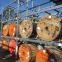 Warehouse wire cable reel rack for tubing rope and chain