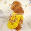 Pet dog Simba Lion King puppy yellow Hoodie woolen cloth Clothes tassel