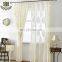 Competitive Price white damask velvet voile window curtains panel
