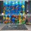 I@home 3d Fish Printed 100% Polyester Shower Curtain Bathroom With Hooks