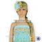 Posh Little Princess Girl Mint Green Dress Kids Mustard Pie Remake Shiny Layered Dress Design Casual Little Girls Boutique Dress