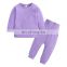 RTS Children's underwear set for autumn cotton Pajama for boys and girls