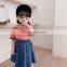 5239 Children clothing summer baby girls t-shirt and skirt clothing set