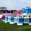 Mobile Honeybee Inflatable Amusement Park Combined Bouncy Castle, City Inflatable Park For Fascinating