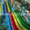 Big Water Park Rainbow Slide Fiberglass Water Slide Tube