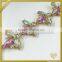2016 high quality rhinestone glass crystal chain for wedding dress FC-613
