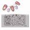 JR041-050 FLOWER SWIRL VINE DANDELION BUTTERFLY PANDA BALLET PAW GIRL Stainless Steel 6X12 cm Nail  Stamping Plate Template