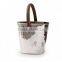 Leather Covered Metal Ice Bucket, Stainless Steel Ice Bucket Covered With Leather