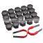 20pcs/set 19mm Car Plastic Caps Bolts Covers Nuts Alloy Wheel Protectors Matte Black