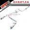 srt exhaust for ford focus valve exhaust catback with quad double tip