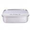 Portable stainless steel lunch box with block Sustainable school food jar with custom logo