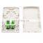OEM/ODM Fiber optic equipment 2 core Gray Face Box The type of  WUN-FTTH-2A03 accessories for SC Adapter SX Fiber Optic Face Box