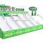 Low price promotion corrugated cardboard standing pop up wallet display