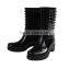 Hedgehog shoes woman knee high platform PVC rain boots