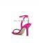 Women high fashion handmade good quality design high heel rhinestones sandals shoes ladies footwear