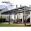 custom size nice design durable garden used flat louver roof system aluminium gazebo frame